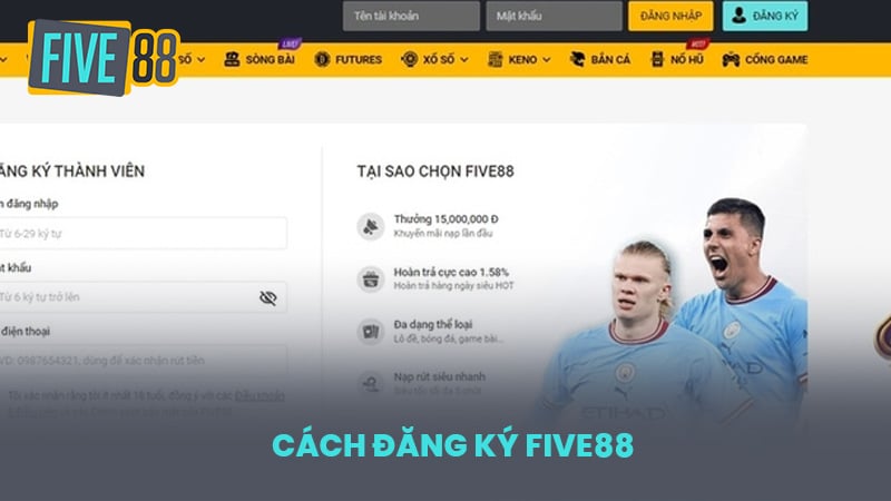 Hướng Dẫn Đăng Ký Five88 Trong 3 Phút – Đơn Giản, Dễ Dàng