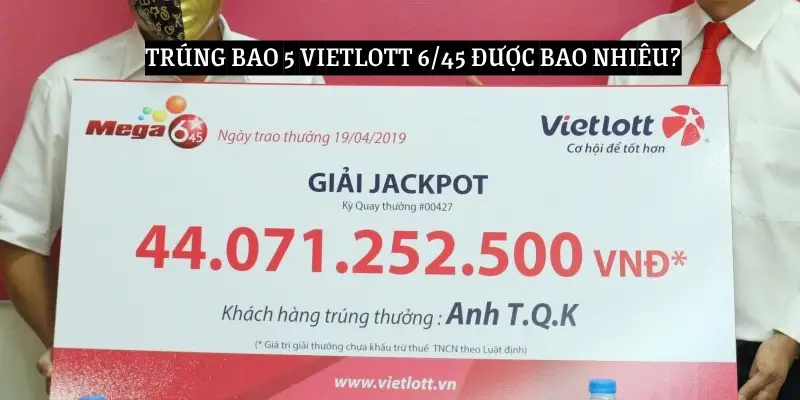 Đánh bao 5 Vietlott trúng bao nhiêu?